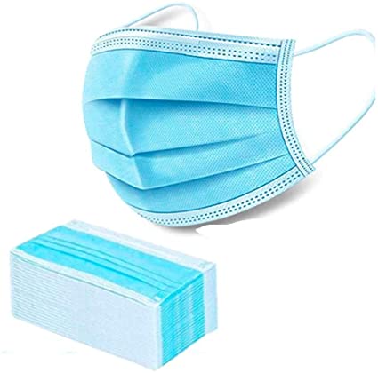 50 Pak - Disposable Face Masks